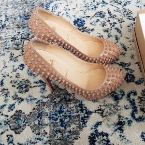 Christian Louboutin Alti Pump- Beige 160 MM